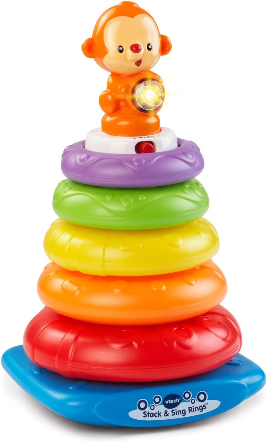 #0100196 Vtech - Stack and Sing Rings - Toy Hermit