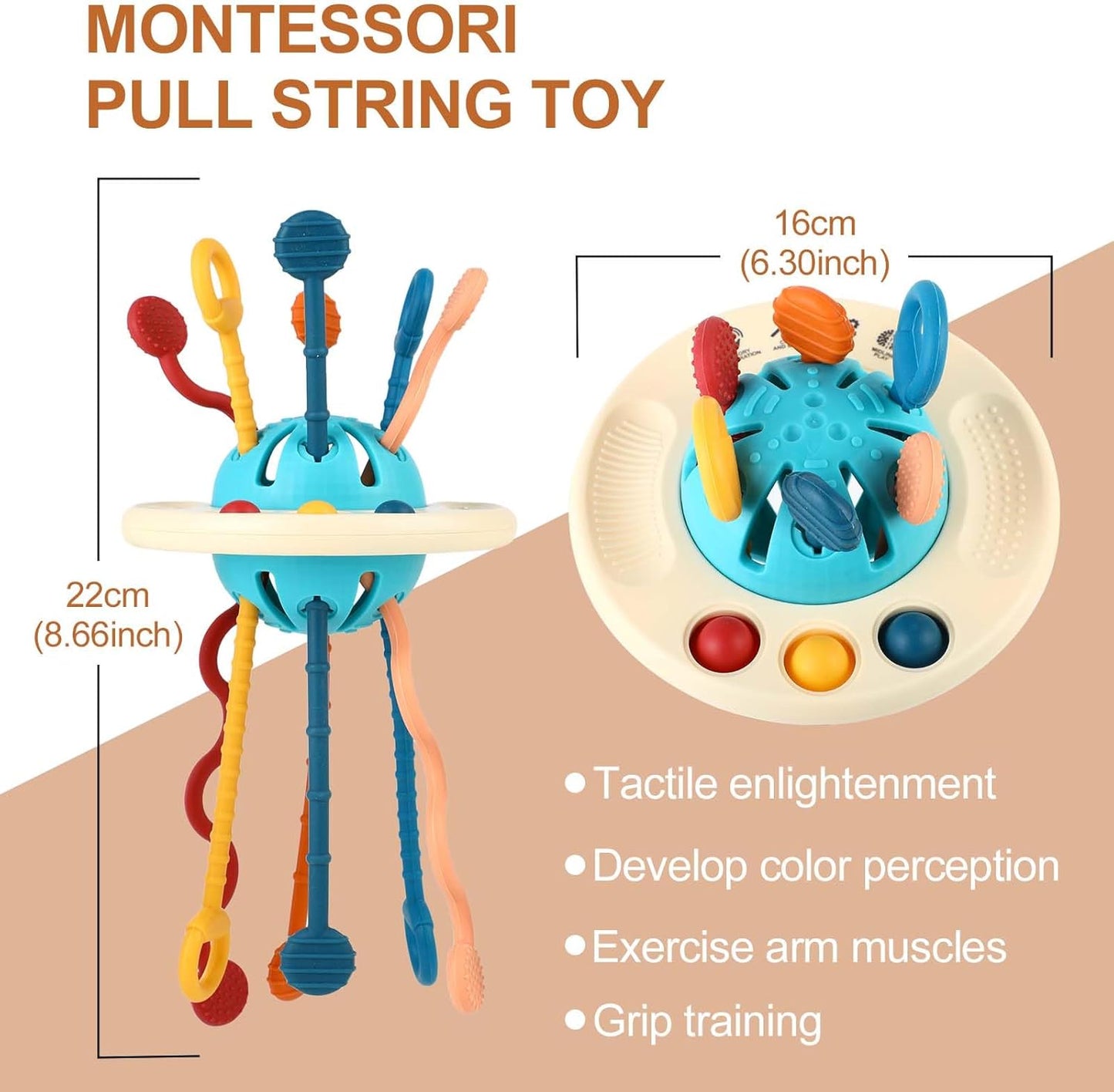 #0100199 Baby Montessori Sensory Toy - Toy Hermit