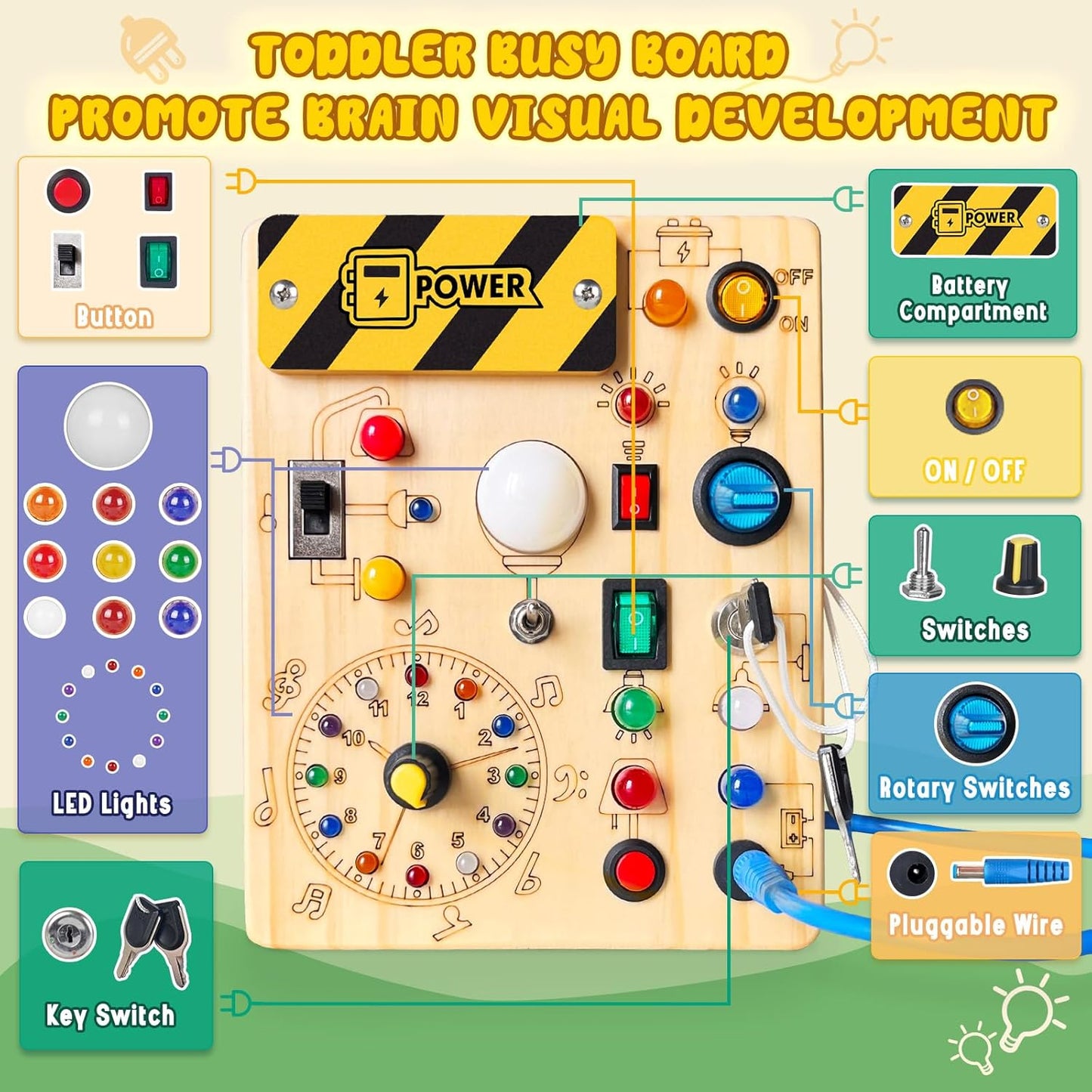 #0100333 Busy Board - Toy Hermit