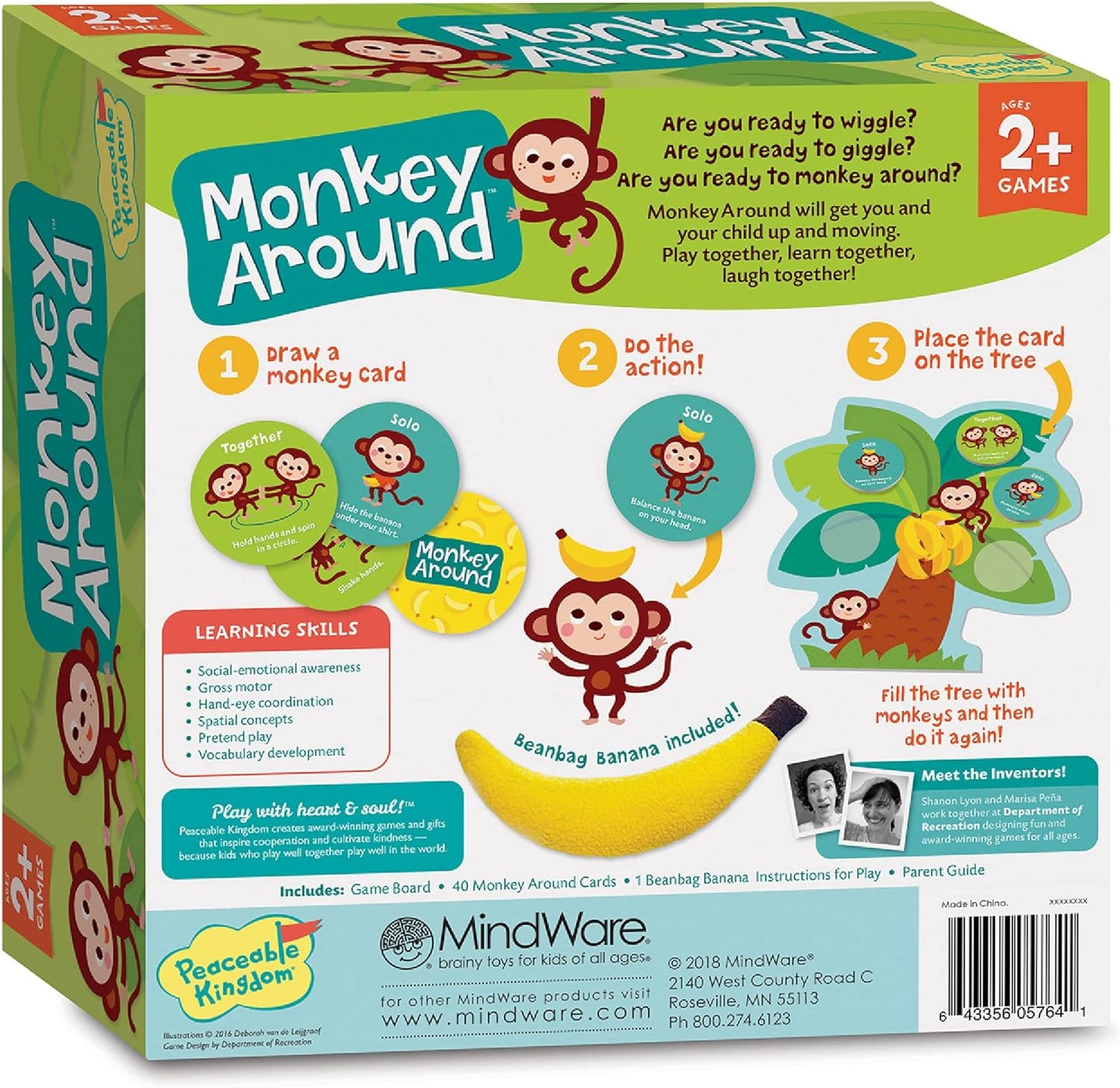 #0200235 Peaceable Kingdom - Monkey Around - Toy Hermit