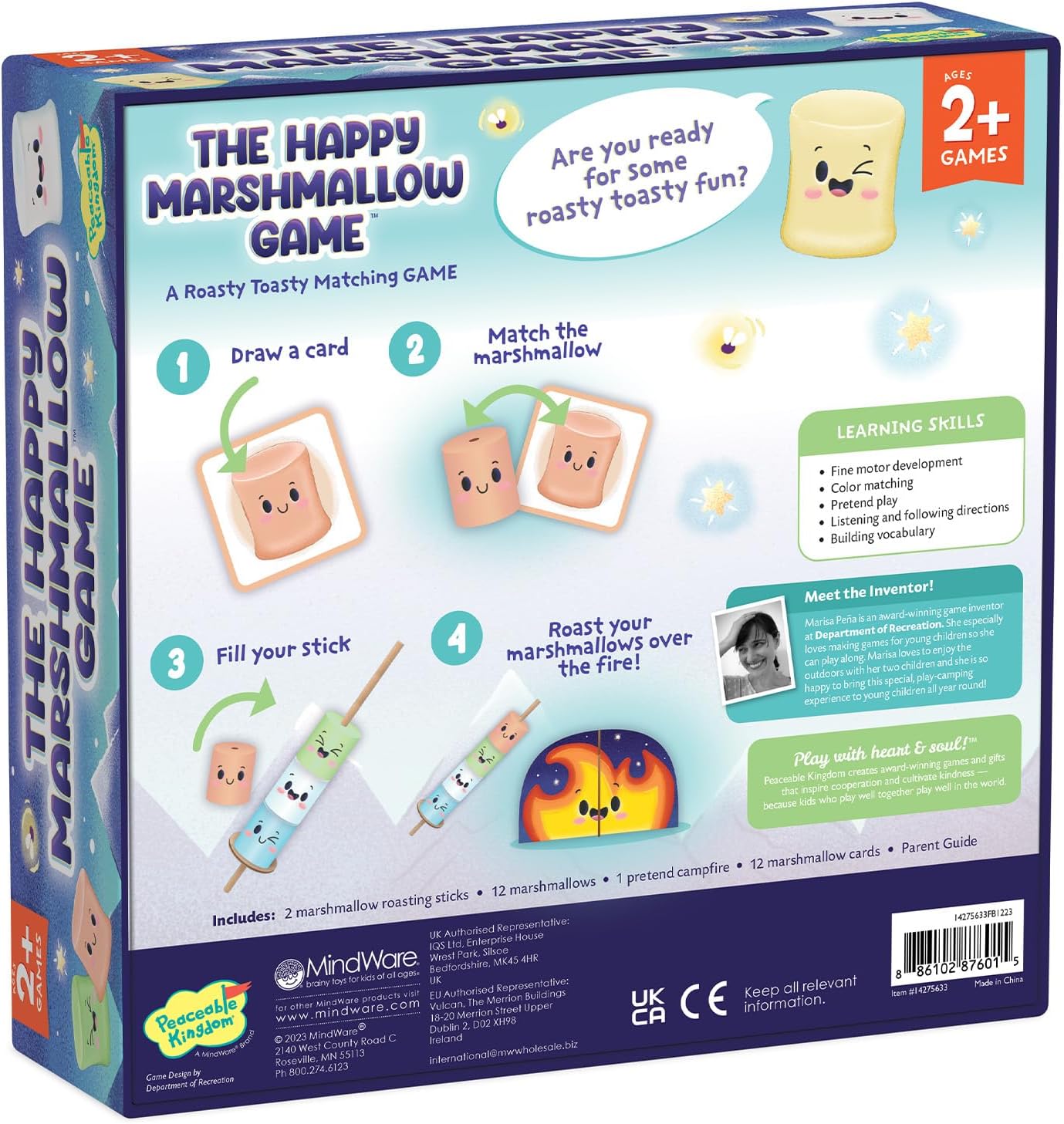 #0200252 Peaceable Kingdom - The Happy Marshmallow Game - Toy Hermit