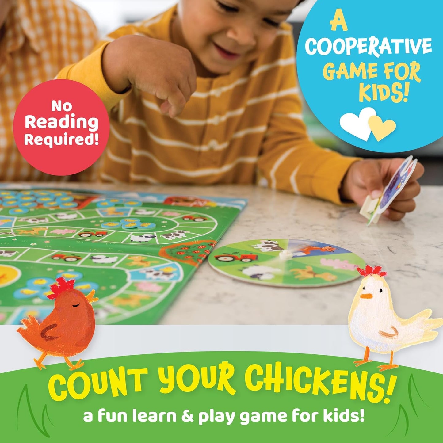 #0300240 Peaceable Kingdom - Count Your Chickens - Toy Hermit