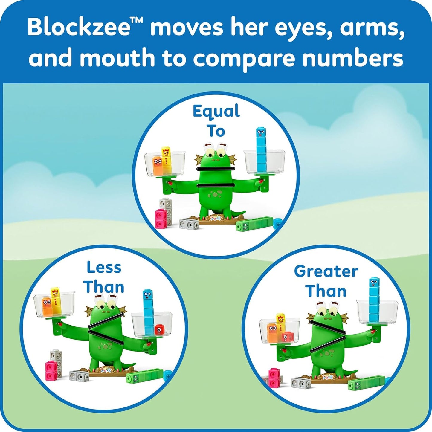 #0300335 hand2mind - Numberblocks Blockzee Balance Activity Set - Toy Hermit