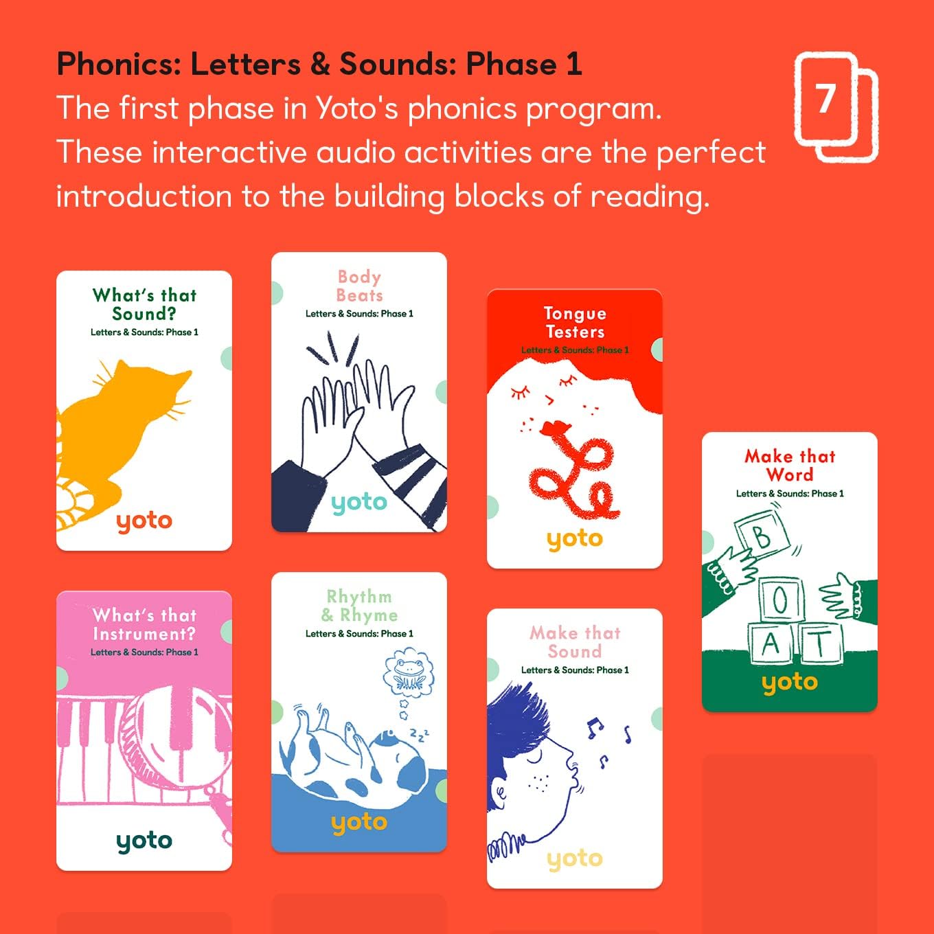 #0300432 Yoto - Phonics: Letters & Sounds: Phase 1 - Toy Hermit