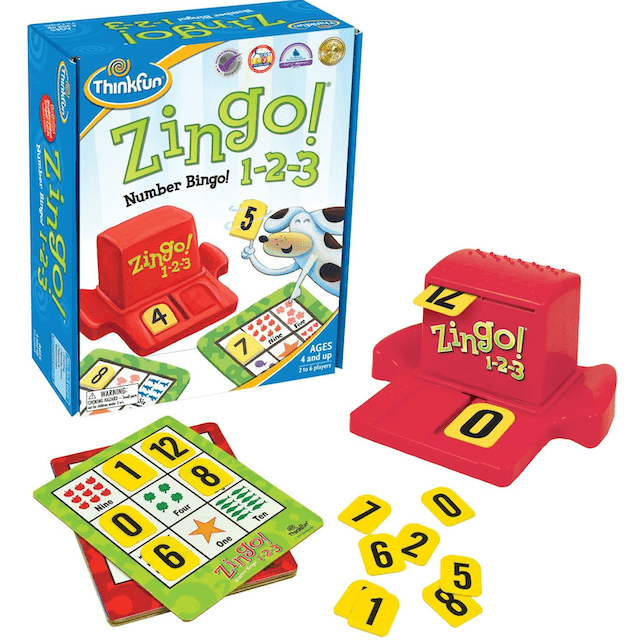 #0400034 ThinkFun - Zingo 1 - 2 - 3 Number Bingo - Toy Hermit