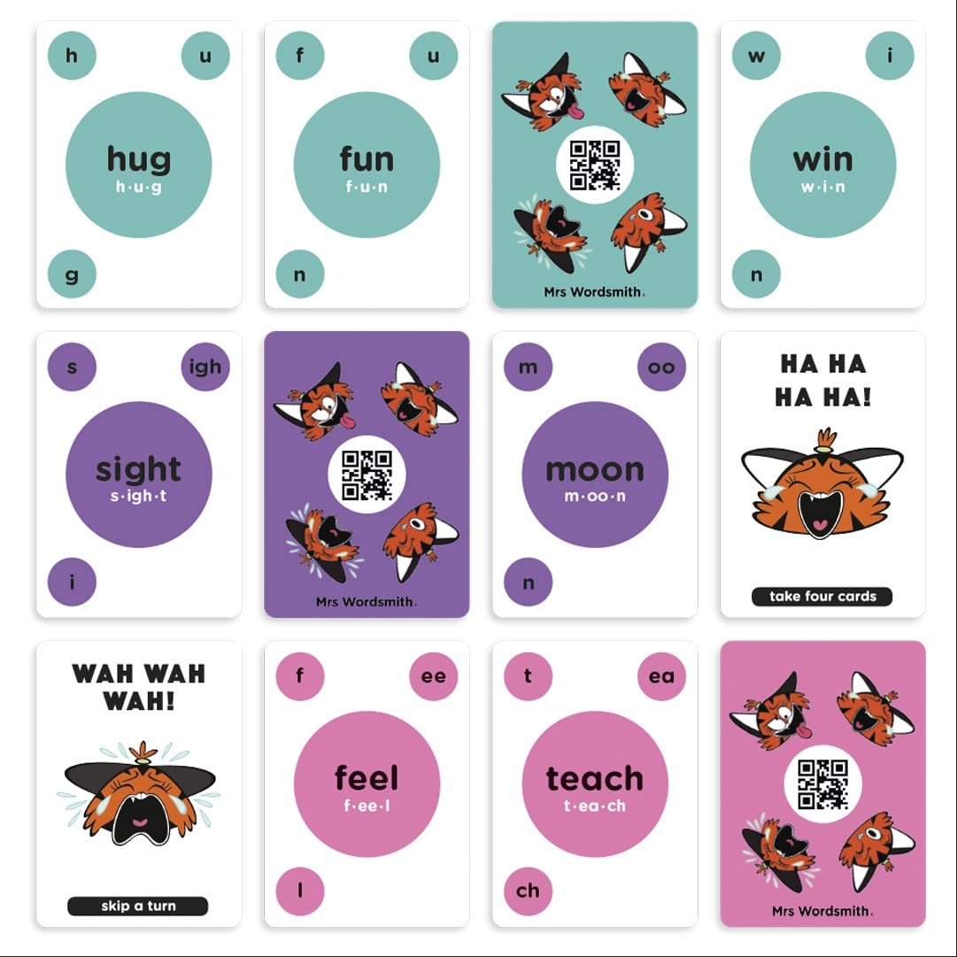 #0400444 Mrs Wordsmith - Phonics Blah Blah Blah Card Game - Toy Hermit