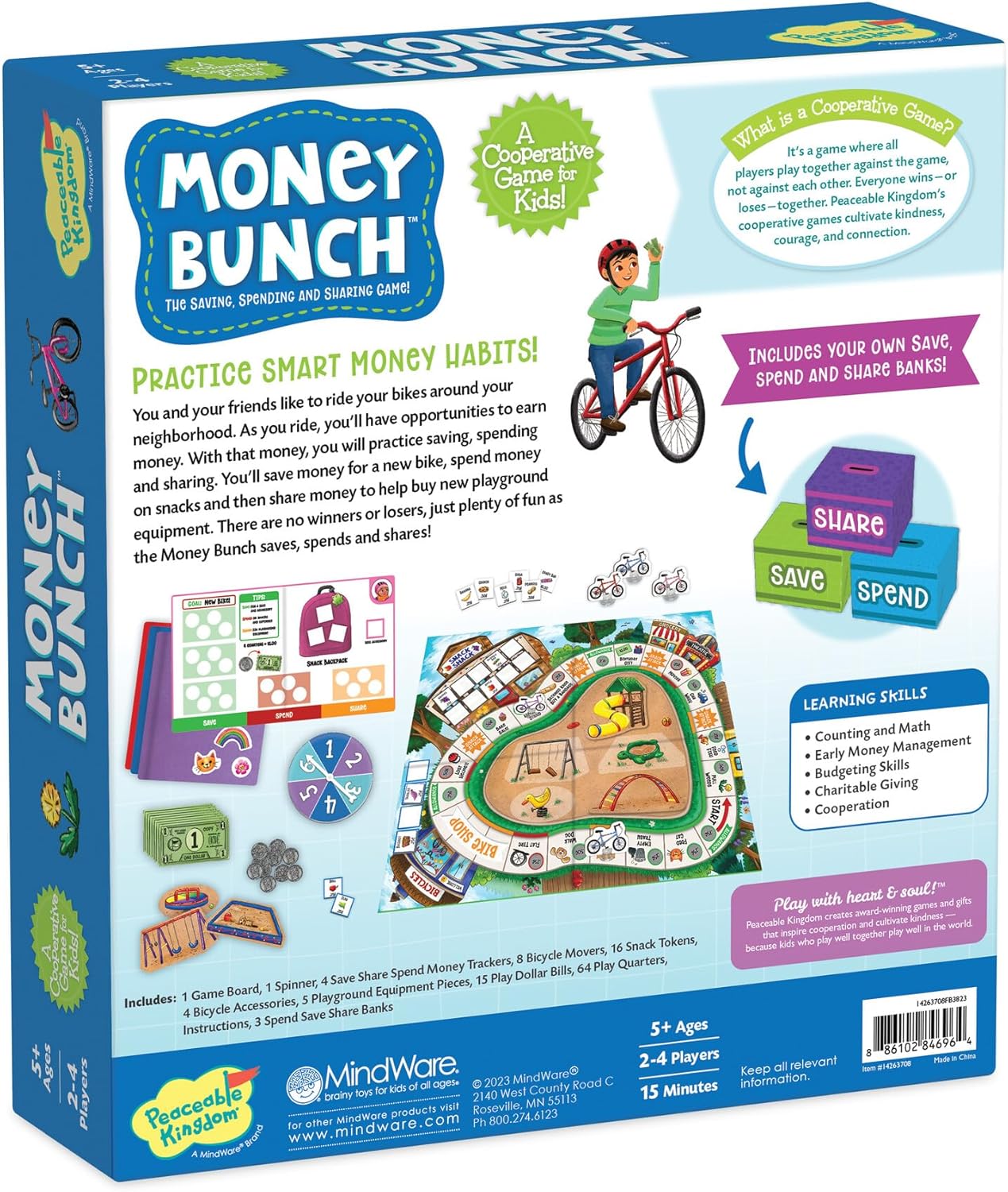 #0500251 Peaceable Kingdom - Money Bunch - Toy Hermit