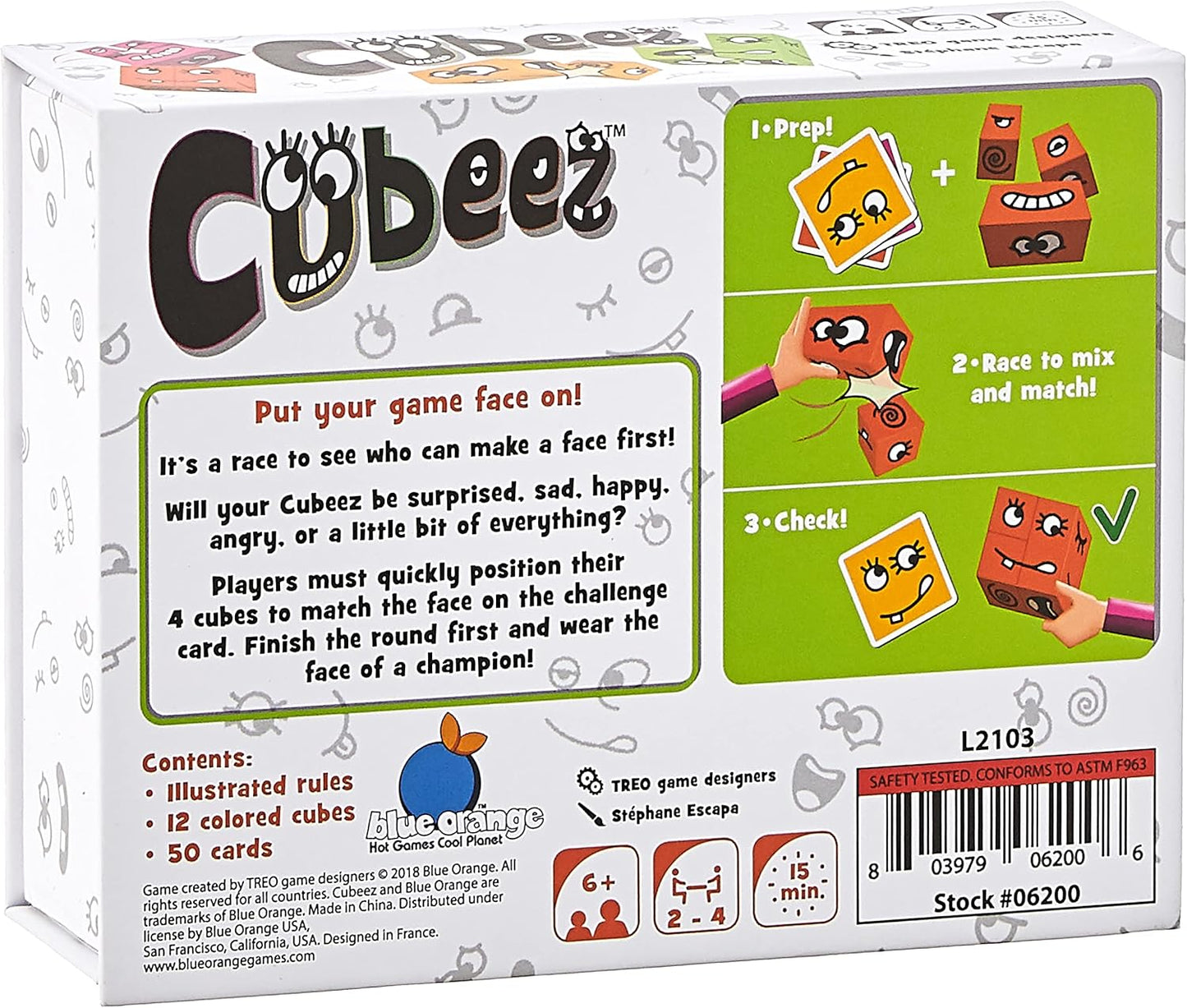 #0600313 Blue Orange - Cubeez - Toy Hermit