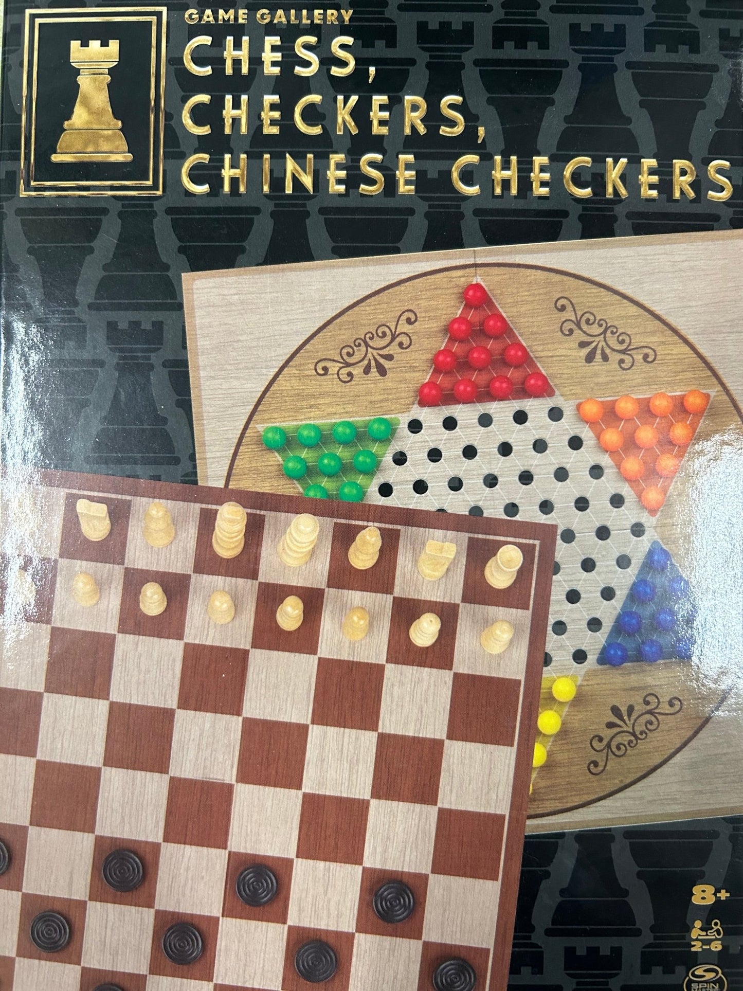 #0800187 Spin Master - Chess, Checkers, Chinese Checkers - Toy Hermit