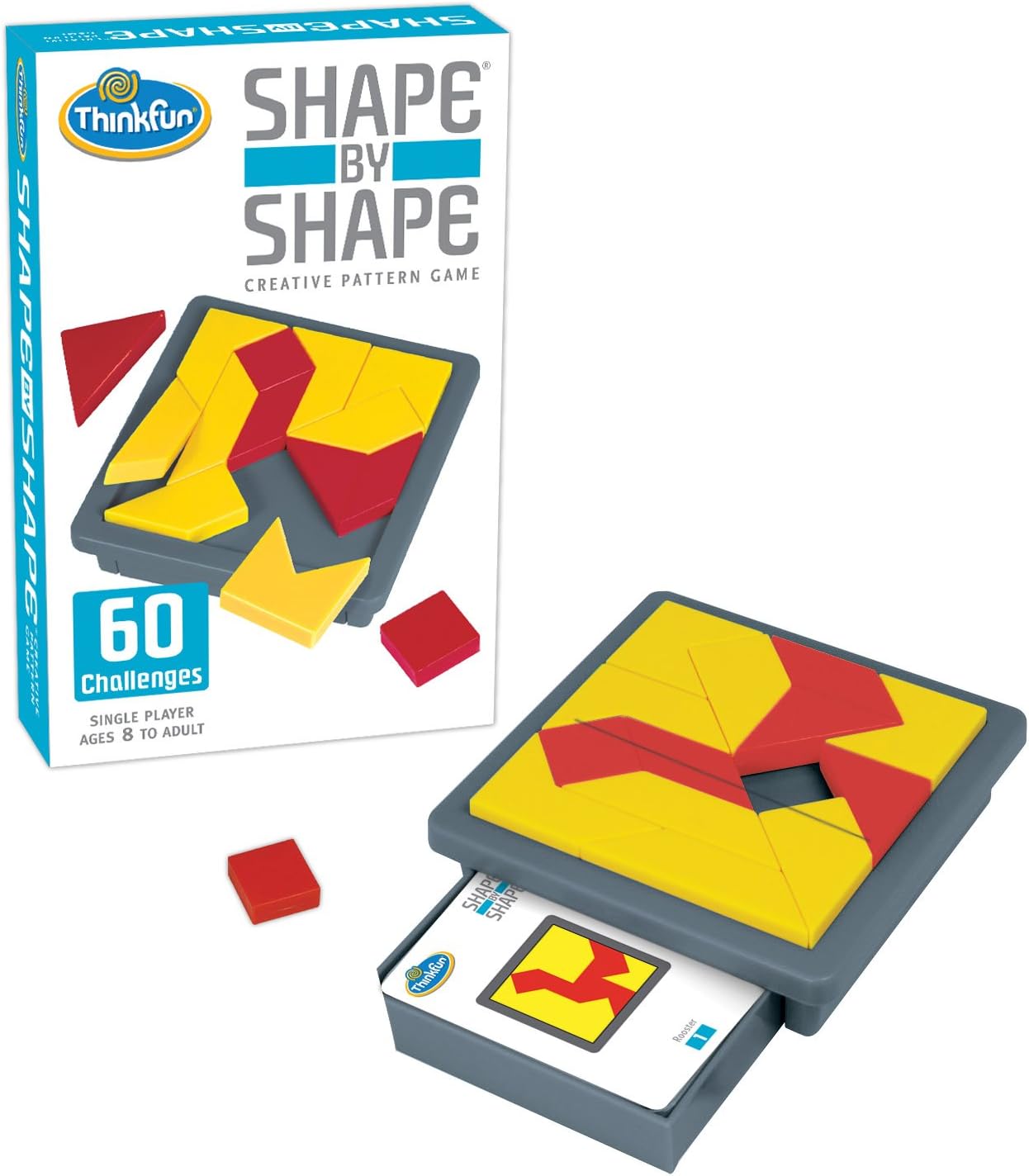 #0800206 ThinkFun - Shape by Shape Creative Pattern Logic Game - Toy Hermit