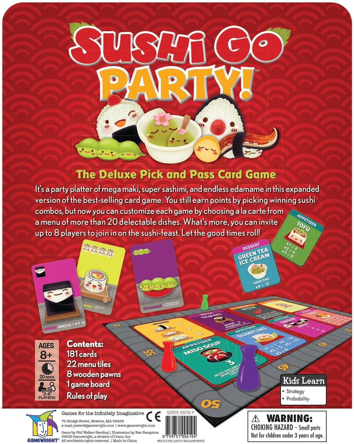 #0800481 Gamewright - Sushi Go Party!
