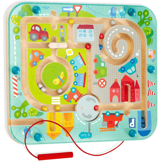 #0200038 Haba - Town Maze Magnetic Puzzle - Toy Hermit