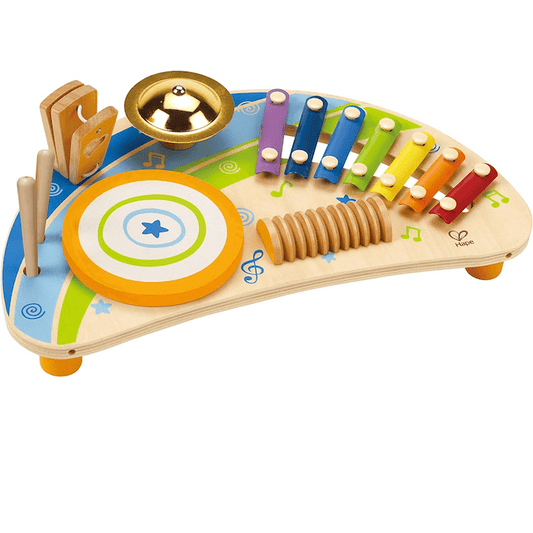 #0200040 Hape - Mighty Mini Band Wooden Percussion Instrument - Toy Hermit