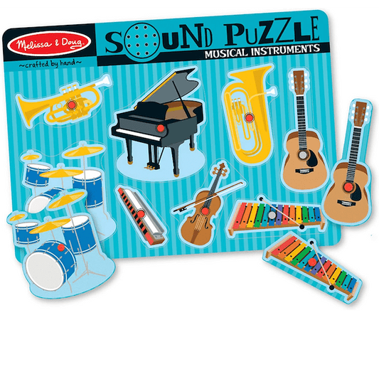 #0200087 Melissa & Doug - Musical Instruments Sound Puzzle - Toy Hermit