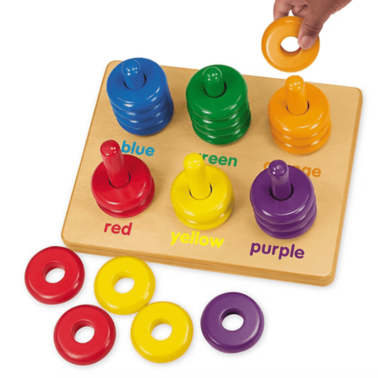 #0200110 Lakeshore - Color Rings Sorting Board - Toy Hermit