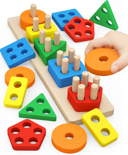 #0200111 Sort - A - Shape Activity Board - Toy Hermit
