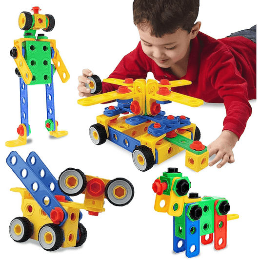 #0300068 ETI Toys - Construction Engineering Building Blocks Set - Toy Hermit