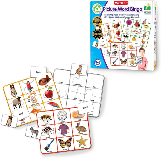 #0300180 The Learning Journey - Match It! Picture Word Bingo - Toy Hermit