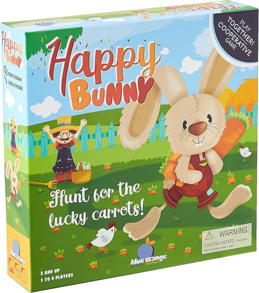 #0300318 Blue Orange - Happy Bunny - Toy Hermit