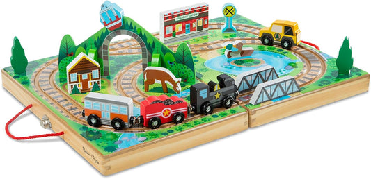 #0300386 Melissa & Doug - Take - Along Railroad - Toy Hermit