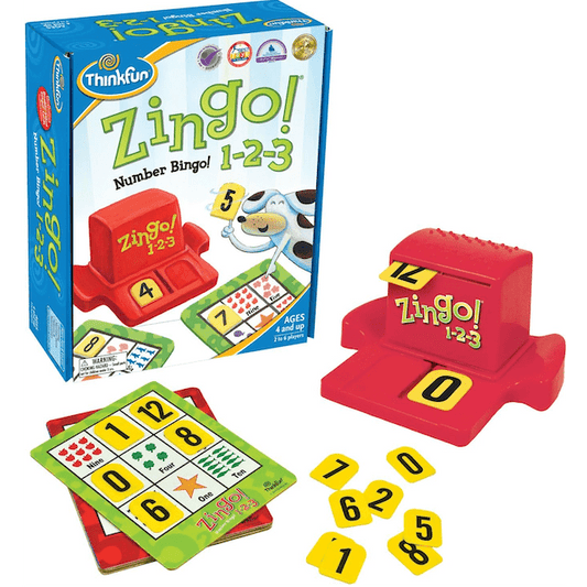 #0400034 ThinkFun - Zingo 1 - 2 - 3 Number Bingo - Toy Hermit