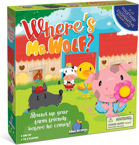 #0400317 Blue Orange - Where's Mr Wolf? - Toy Hermit