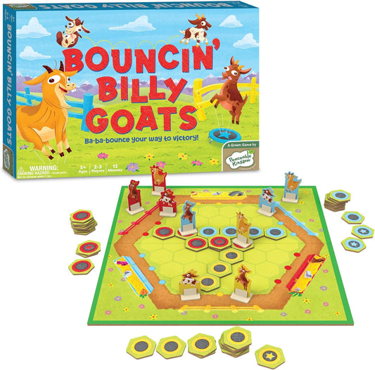 #0500244 Peaceable Kingdom - Bouncin’ Billy Goats - Toy Hermit