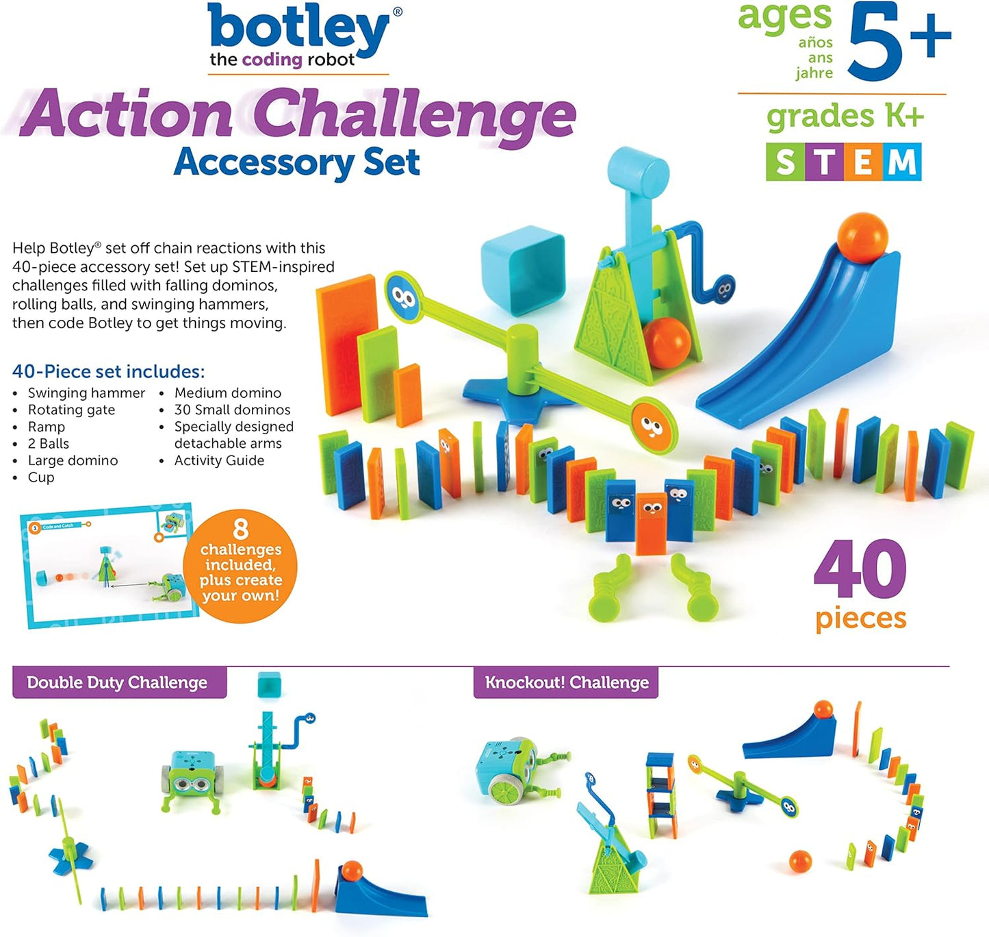 #0500399 Learning Resources - Botley The Coding Robot Action Challenge Accessory Set - Toy Hermit