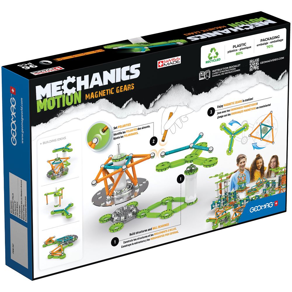 Mechanics Motion Magnetic Gears - Back