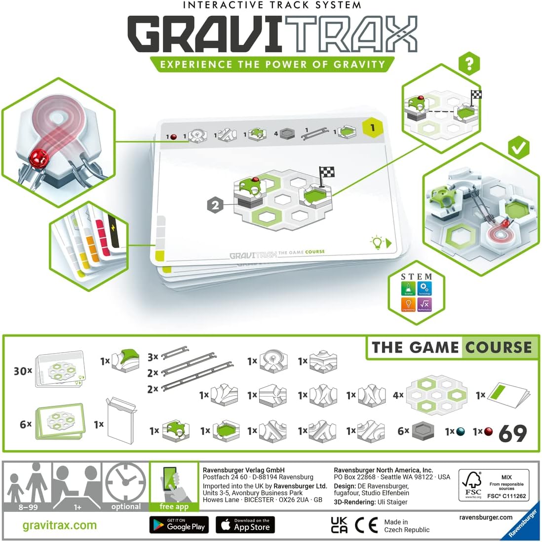 GraviTrax The Game - Course - Back of the box