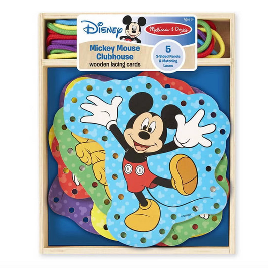 #0300164 Melissa & Doug - Wooden Lacing Cards - Mickey Mouse Clubhouse