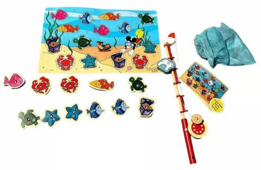 #0300268 Melissa & Doug - Mickey Catch & Count Wooden Fishing Game