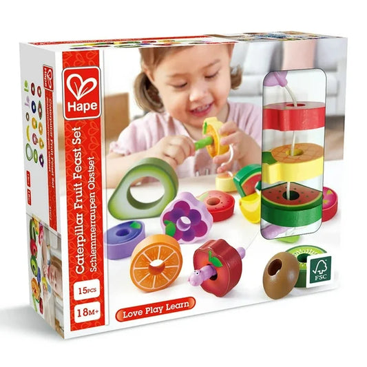 #0200482 Hape - Caterpillar Fruit Feast Set