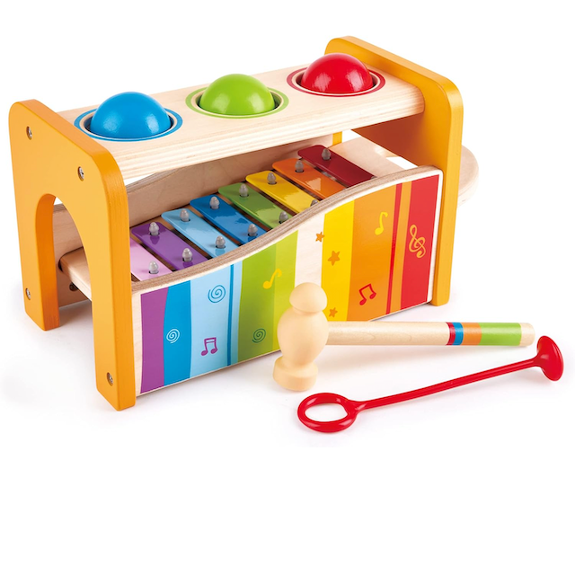 #0100080 Hape - Pound & Tap Bench with Slide Out Xylophone