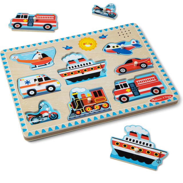 #0200085 Melissa & Doug - Vehicles Sound Puzzle